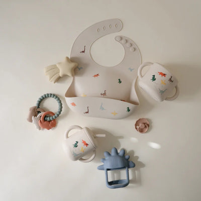 Porta Snack Infantil Mushie Dinosaurs - Grande Variedade