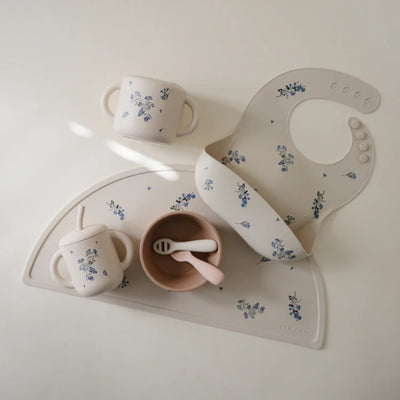 Porta Snack Infantil Mushie Lilac Flowers - Grande Variedade